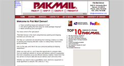 Desktop Screenshot of pakmaildenver.com