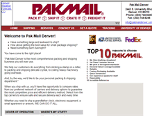 Tablet Screenshot of pakmaildenver.com